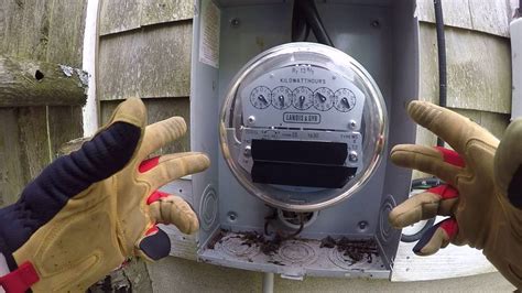 how to turn on electric meter box|electric meter tamper tag removal.